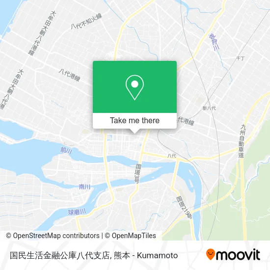 国民生活金融公庫八代支店 map
