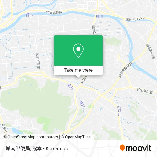 城南郵便局 map