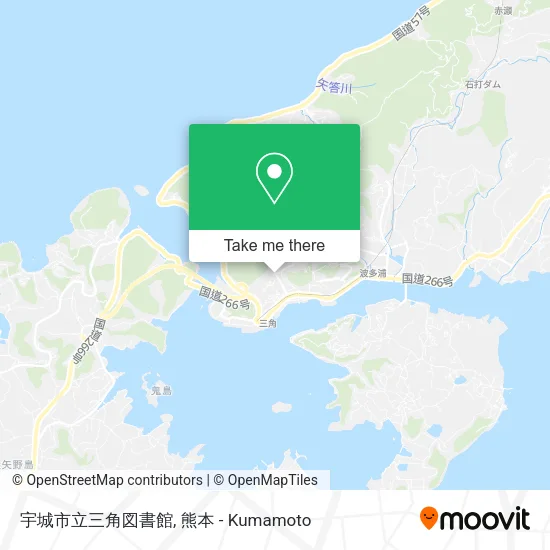 宇城市立三角図書館 map