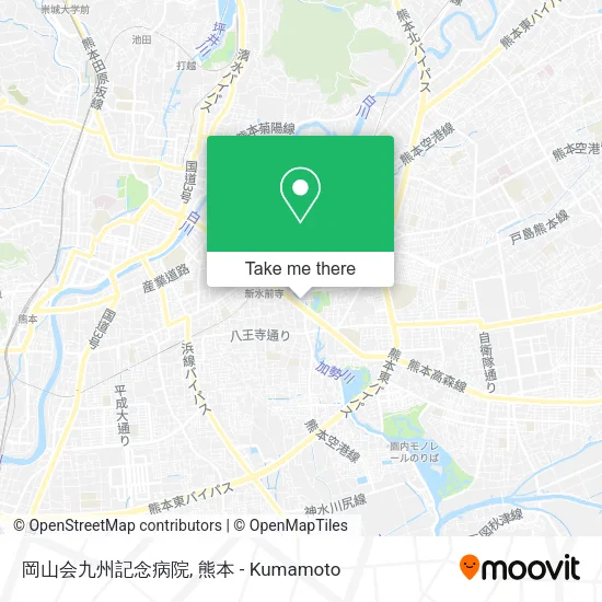 岡山会九州記念病院 map