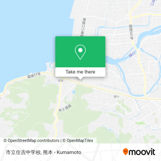 市立住吉中学校 map