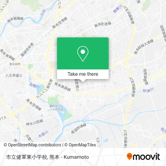 市立健軍東小学校 map