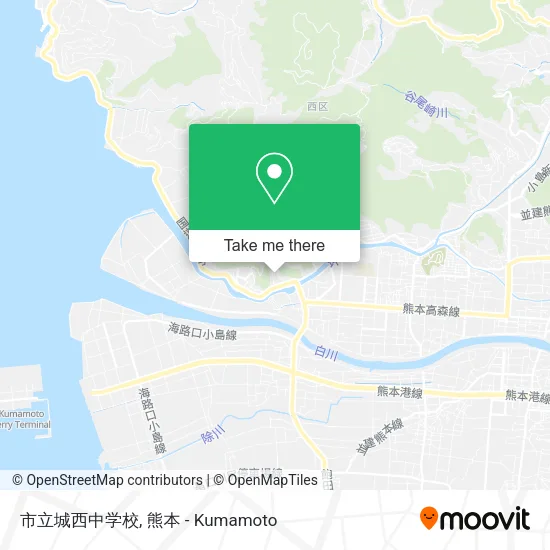 市立城西中学校 map