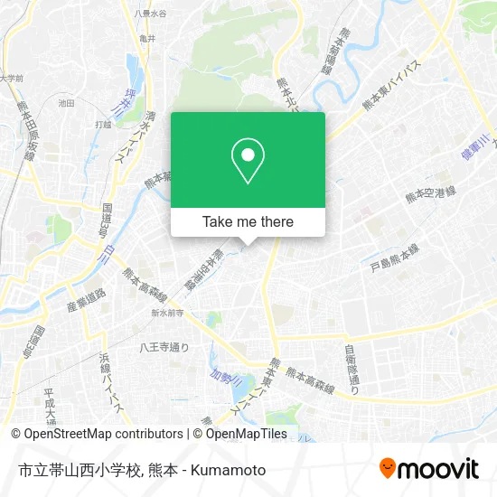 市立帯山西小学校 map