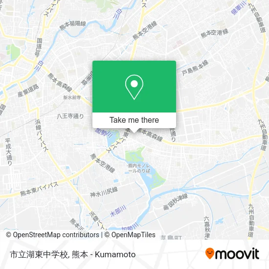 市立湖東中学校 map