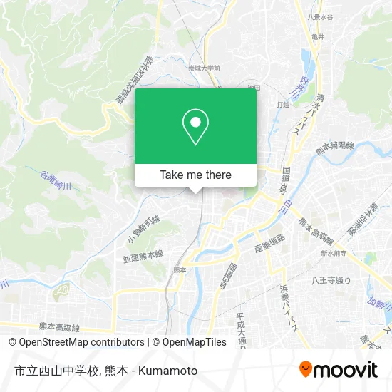 市立西山中学校 map
