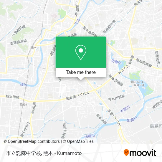 市立託麻中学校 map