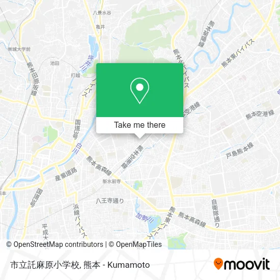 市立託麻原小学校 map