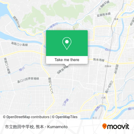市立飽田中学校 map