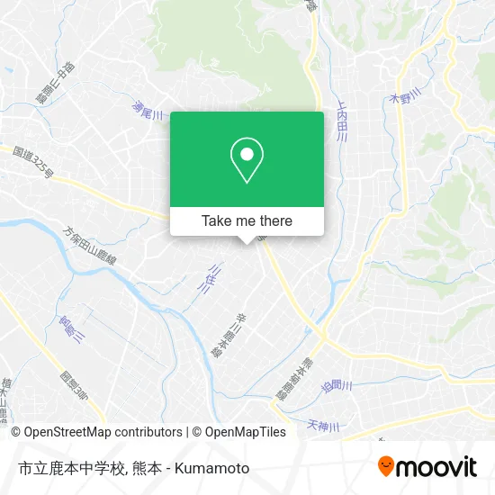 市立鹿本中学校 map