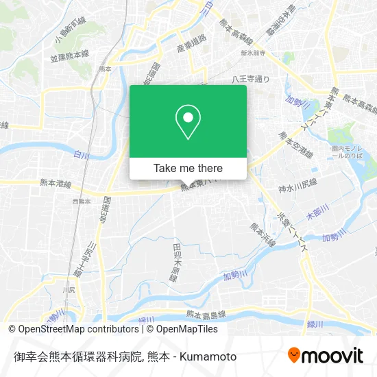 御幸会熊本循環器科病院 map