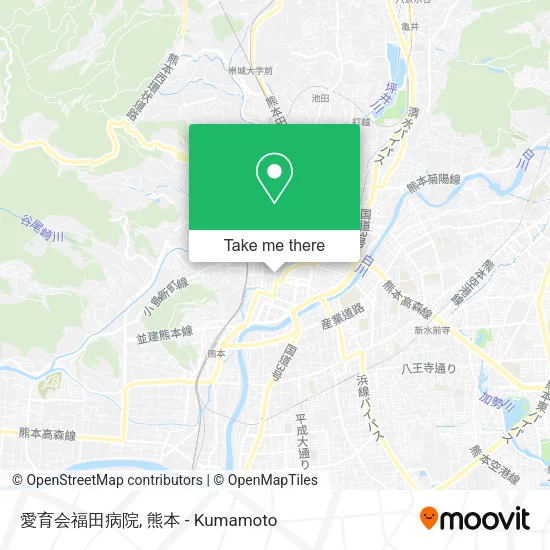 愛育会福田病院 map