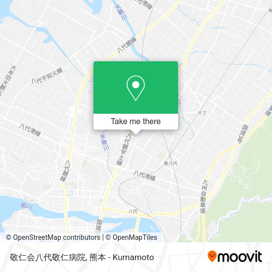 敬仁会八代敬仁病院 map