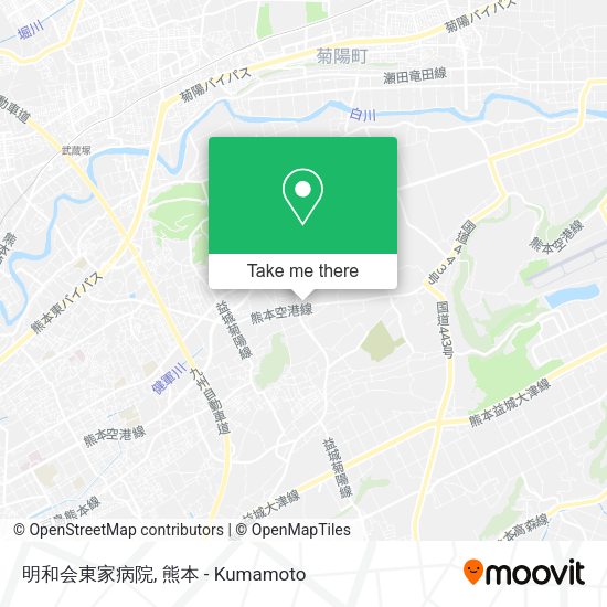明和会東家病院 map
