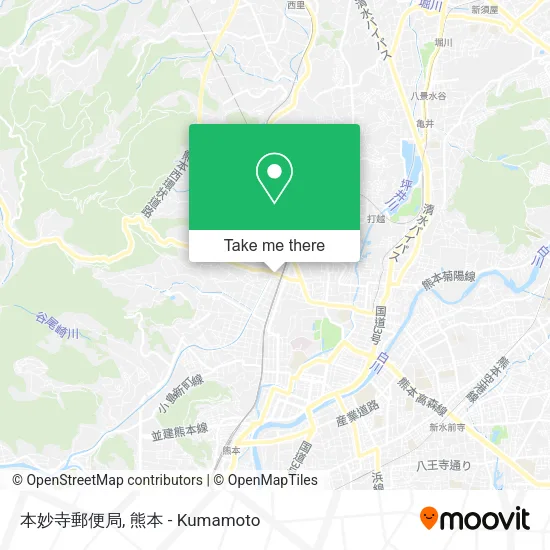 本妙寺郵便局 map
