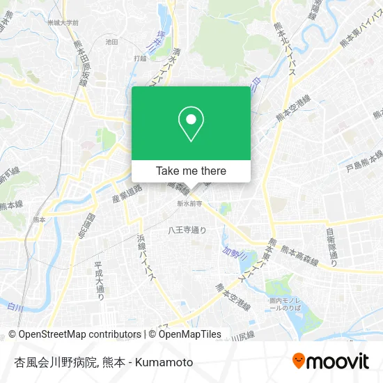 杏風会川野病院 map