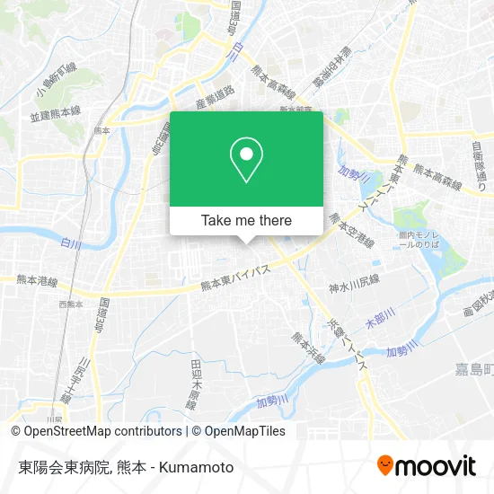 東陽会東病院 map