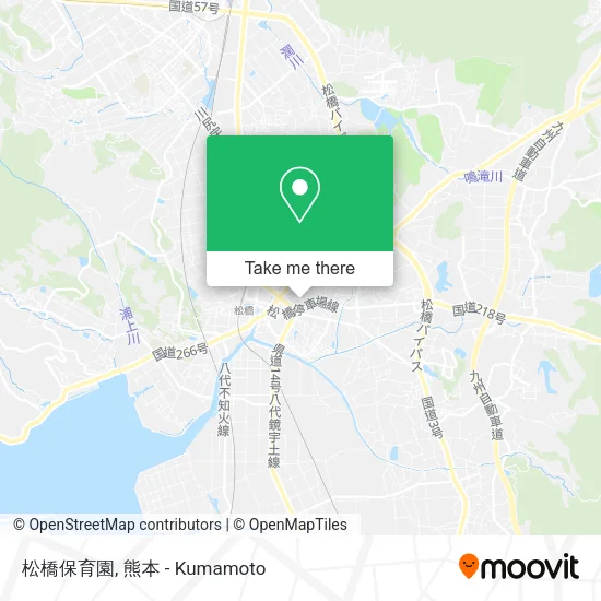 松橋保育園 map