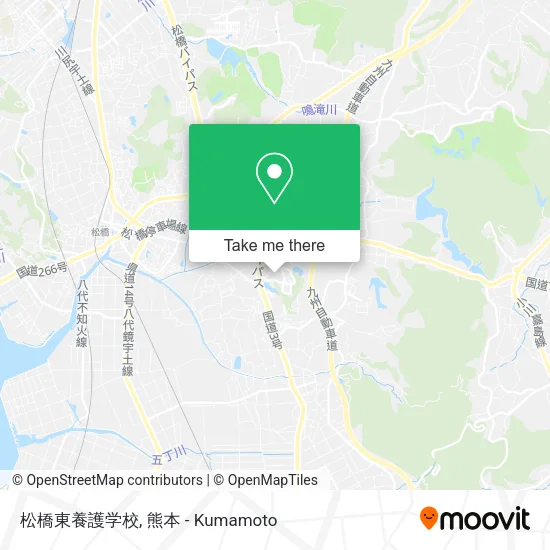 松橋東養護学校 map