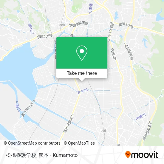 松橋養護学校 map