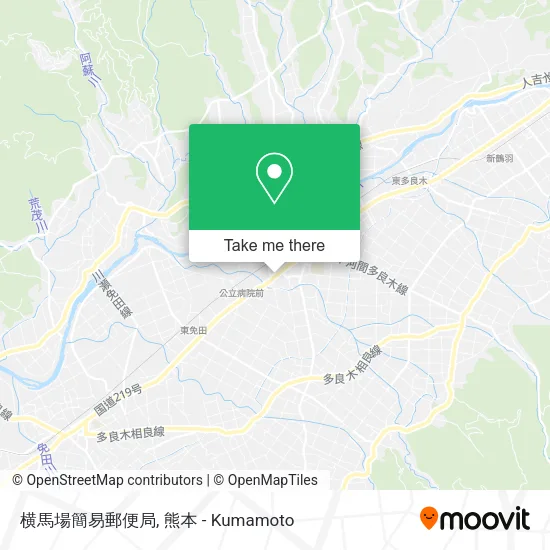 横馬場簡易郵便局 map