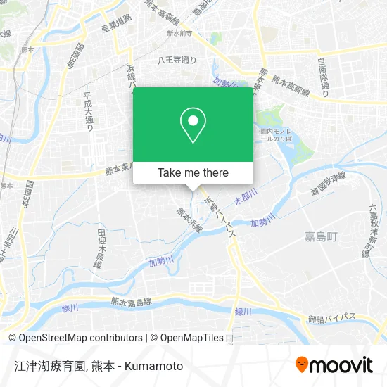 江津湖療育園 map