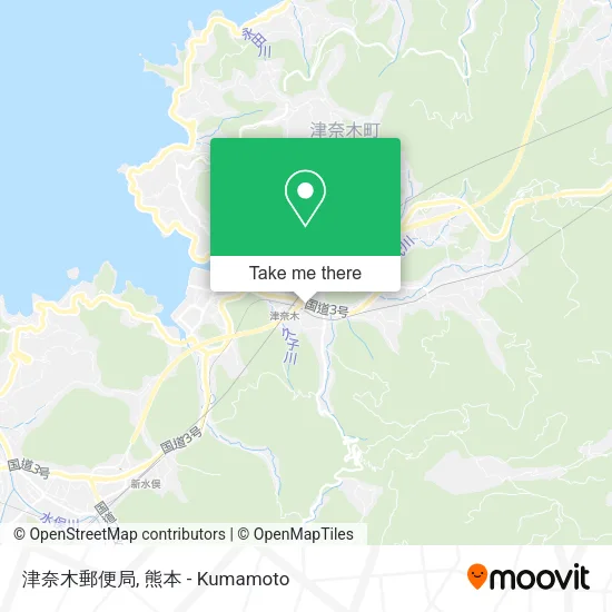 津奈木郵便局 map