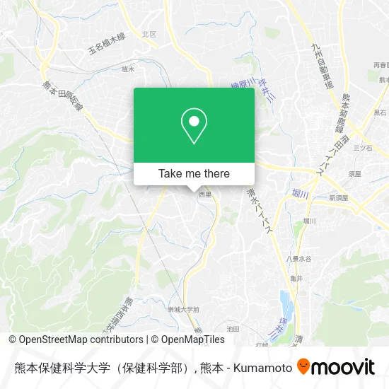 熊本保健科学大学（保健科学部） map