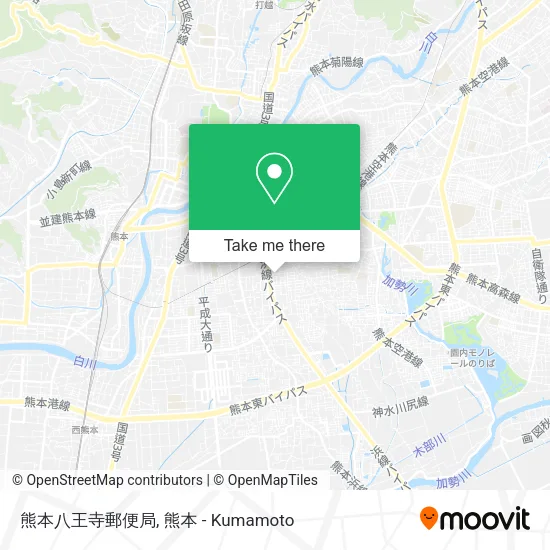 熊本八王寺郵便局 map