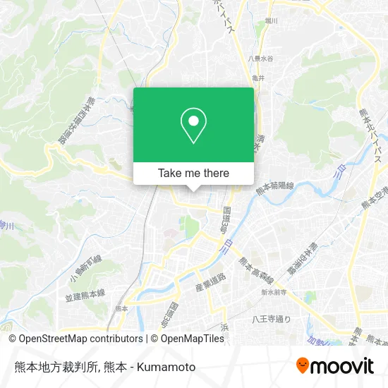 熊本地方裁判所 map