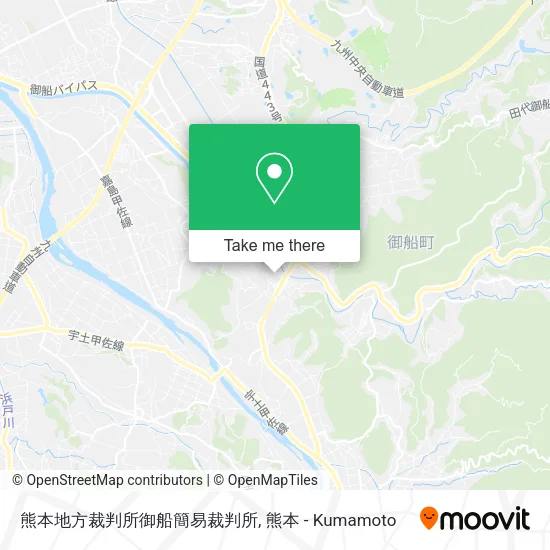 熊本地方裁判所御船簡易裁判所 map