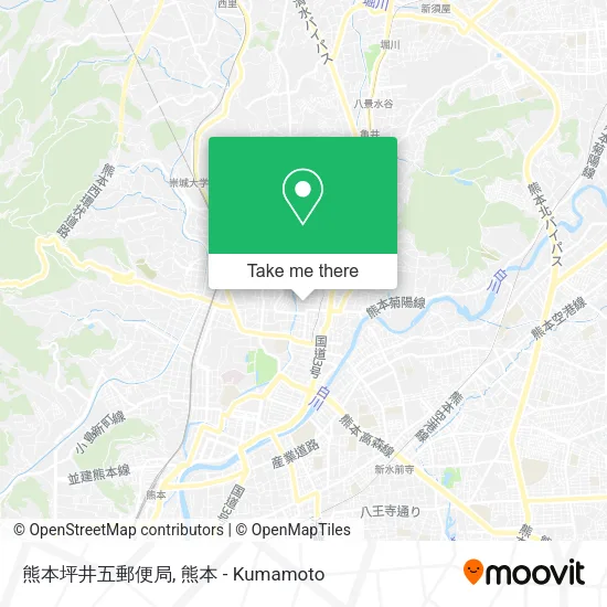 熊本坪井五郵便局 map