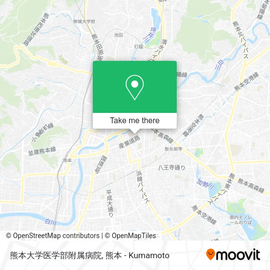 熊本大学医学部附属病院 map