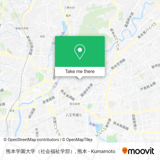 熊本学園大学（社会福祉学部） map
