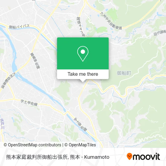 熊本家庭裁判所御船出張所 map