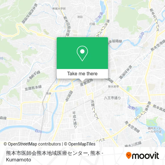 熊本市医師会熊本地域医療センター map