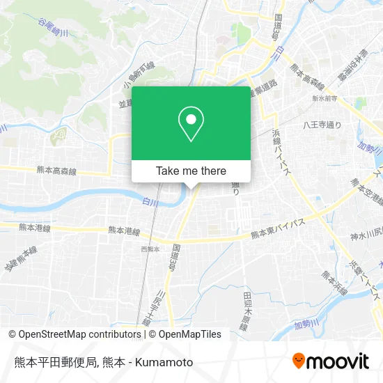 熊本平田郵便局 map