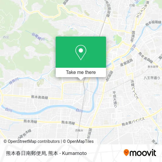 熊本春日南郵便局 map