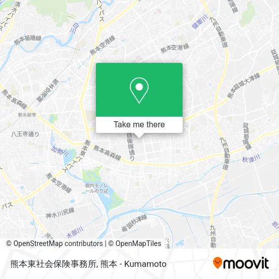 熊本東社会保険事務所 map