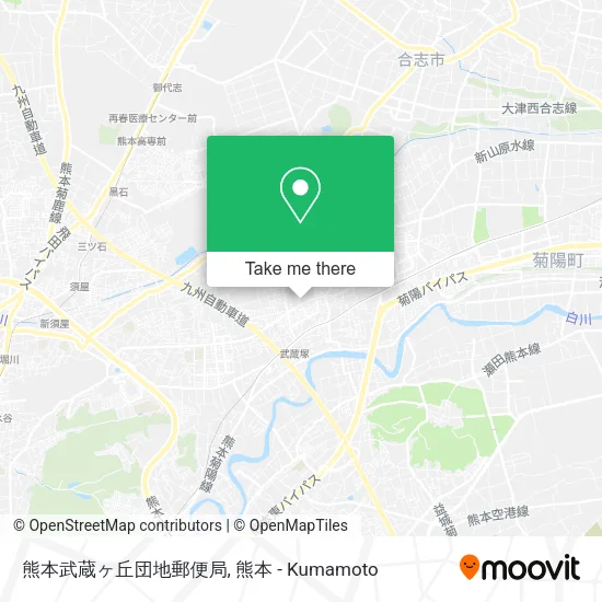 熊本武蔵ヶ丘団地郵便局 map