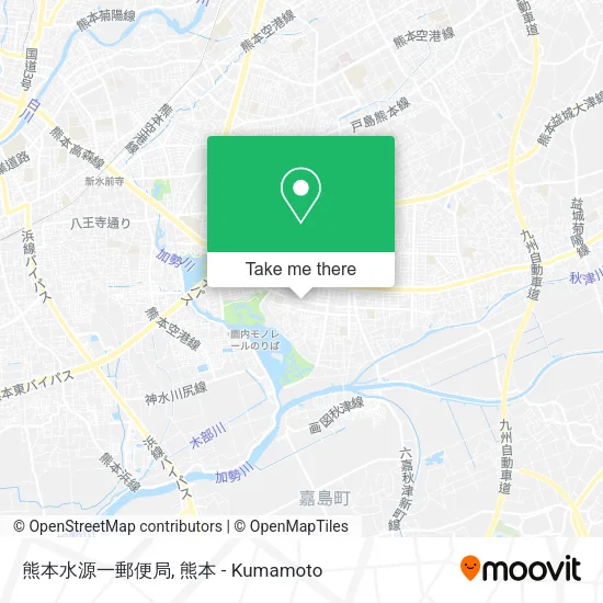 熊本水源一郵便局 map