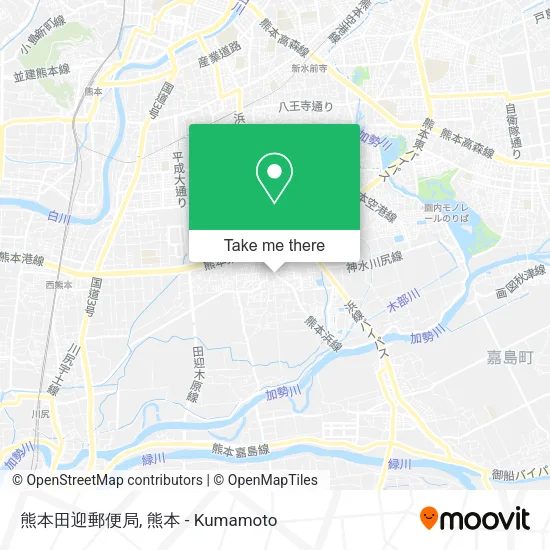 熊本田迎郵便局 map