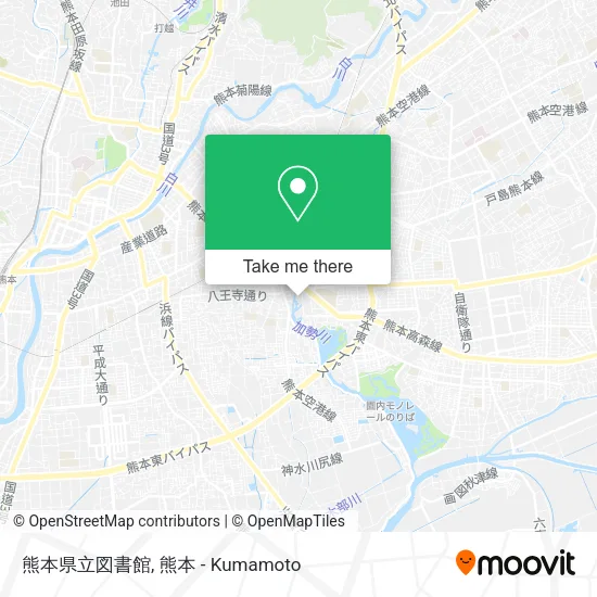 熊本県立図書館 map