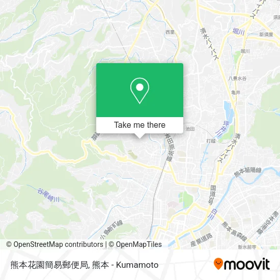 熊本花園簡易郵便局 map
