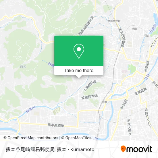熊本谷尾崎簡易郵便局 map