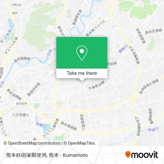 熊本鉄砲塚郵便局 map