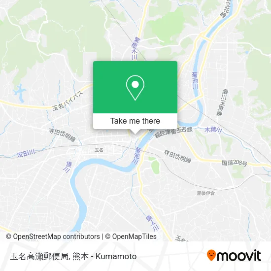 玉名高瀬郵便局 map