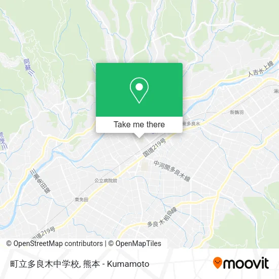 町立多良木中学校 map