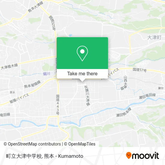 町立大津中学校 map