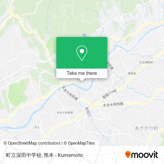 町立深田中学校 map